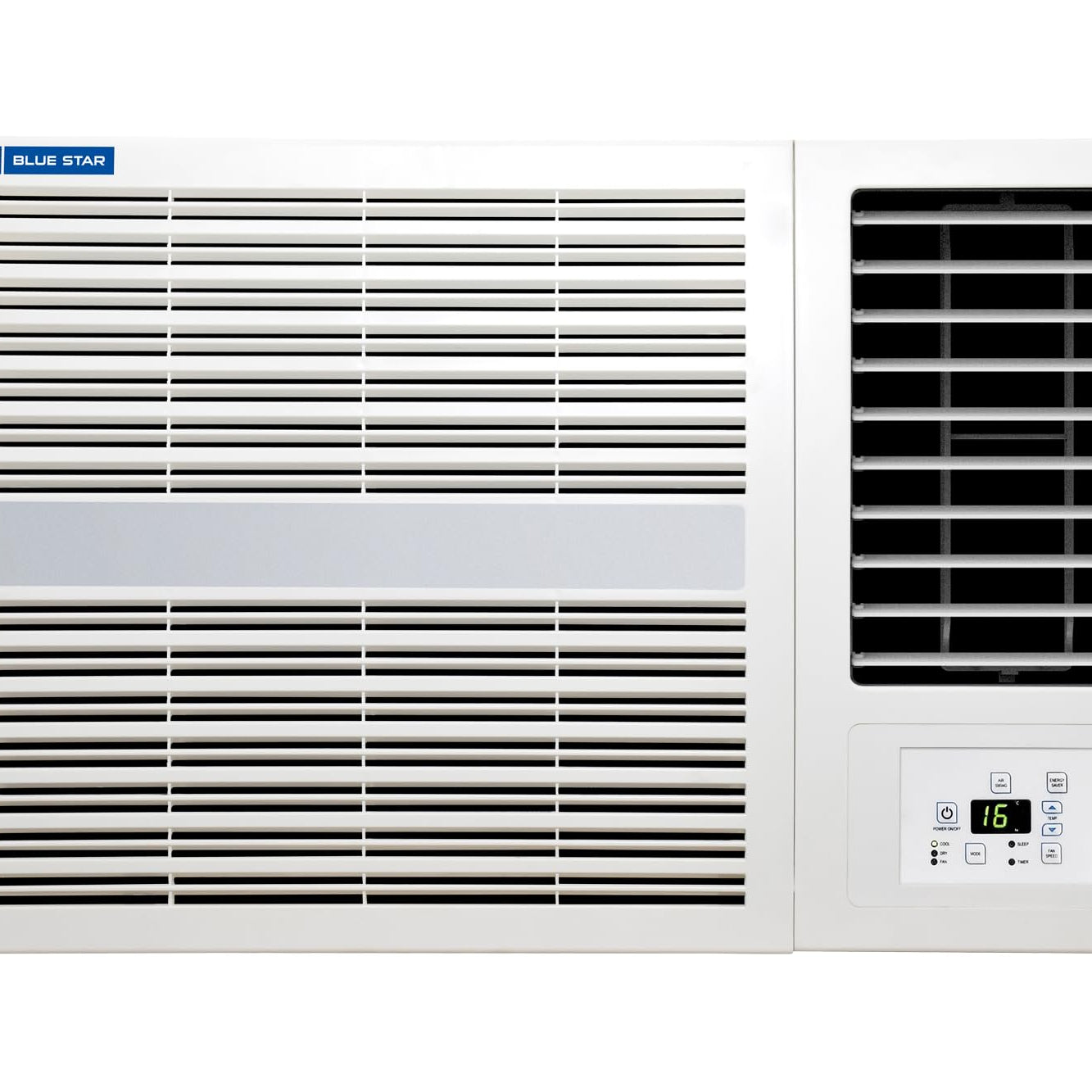 Blue Star 2 Ton 3 Star Fixed Speed Window AC (Copper, Turbo Cool, Fan Modes-Auto/High/Medium/Low, Hydrophilic Blue Fins, Dust Filters, Self-Diagnosis, 2024 Model, WFD324E, White)