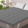 Linenovation 800 GSM Microfiber Mattress Padding/Topper for Comfortable Sleep Grey-Single Bed-36 Inch X 78 Inch