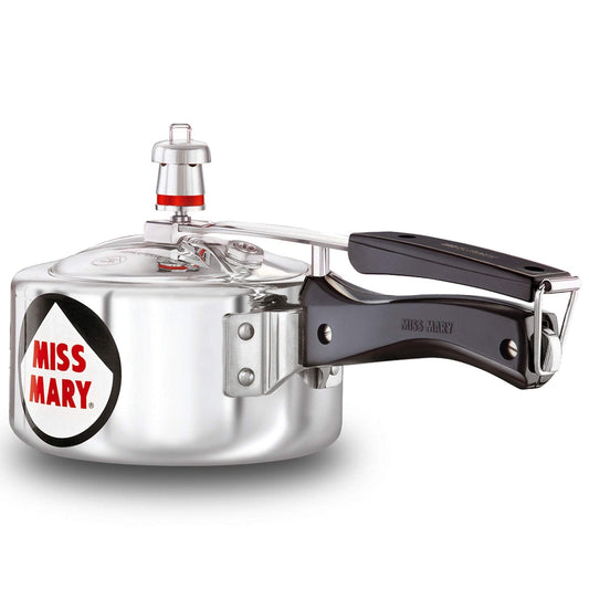 Hawkins Miss Mary Aluminium Inner Lid Pressure Cooker, 1.5 Litre, Silver (MM15)