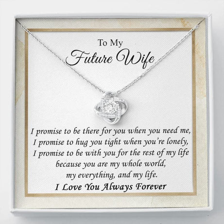 rakva 925 Sterling Silver Gift Future Wife Necklace, To My Fiance Necklace, Bride To Be Gift, Romantic Fiancee Jewelry, Necklace For Fiancee, Engagement Gift For Her