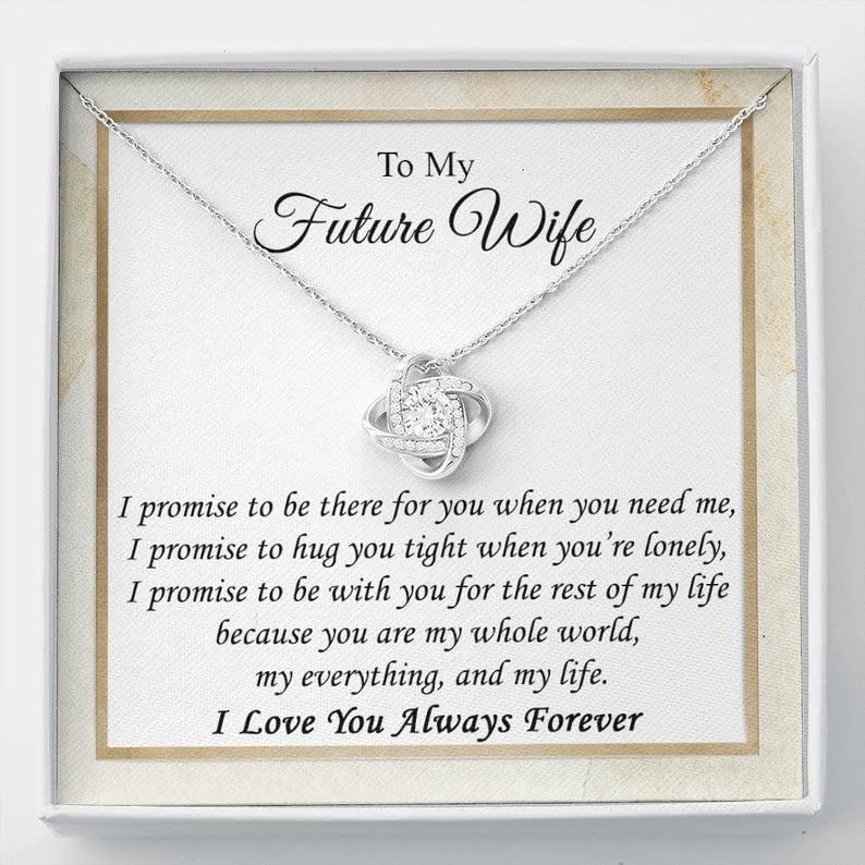 rakva 925 Sterling Silver Gift Future Wife Necklace, To My Fiance Necklace, Bride To Be Gift, Romantic Fiancee Jewelry, Necklace For Fiancee, Engagement Gift For Her