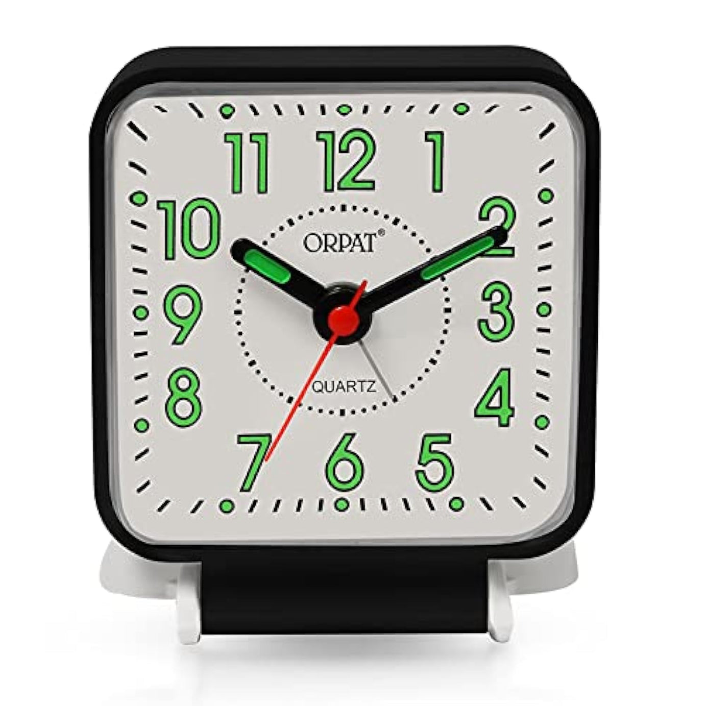 Ajanta Orpat Time Piece Buzzer Alarm Clock (Small_7X6.5X4 cm_Black)