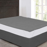 Linenovation 800 GSM Microfiber Mattress Padding/Topper for Comfortable Sleep Grey-Single Bed-36 Inch X 78 Inch