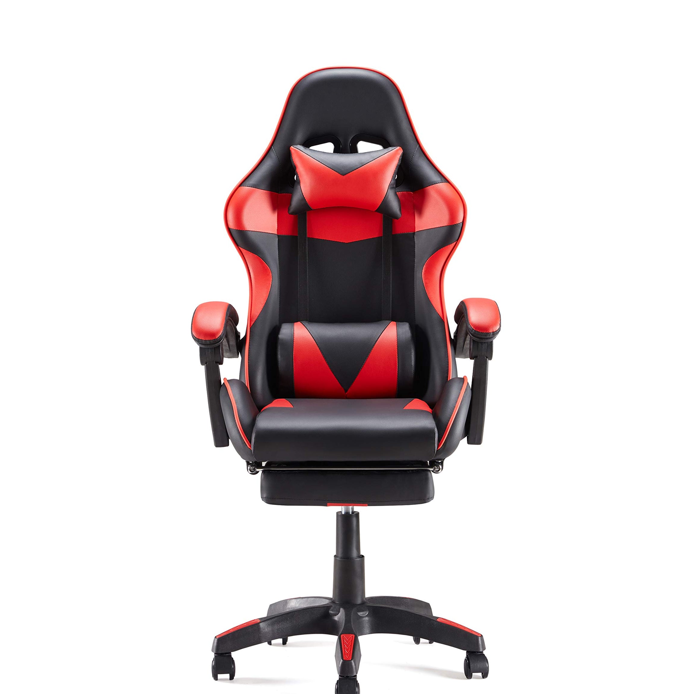 Sunon Gaming Chair, Computer Chair with Footrest and Lumbar Support, Height Adjustable Gaming Chair with 360°-Swivel Seat and Headrest for Office or Gaming