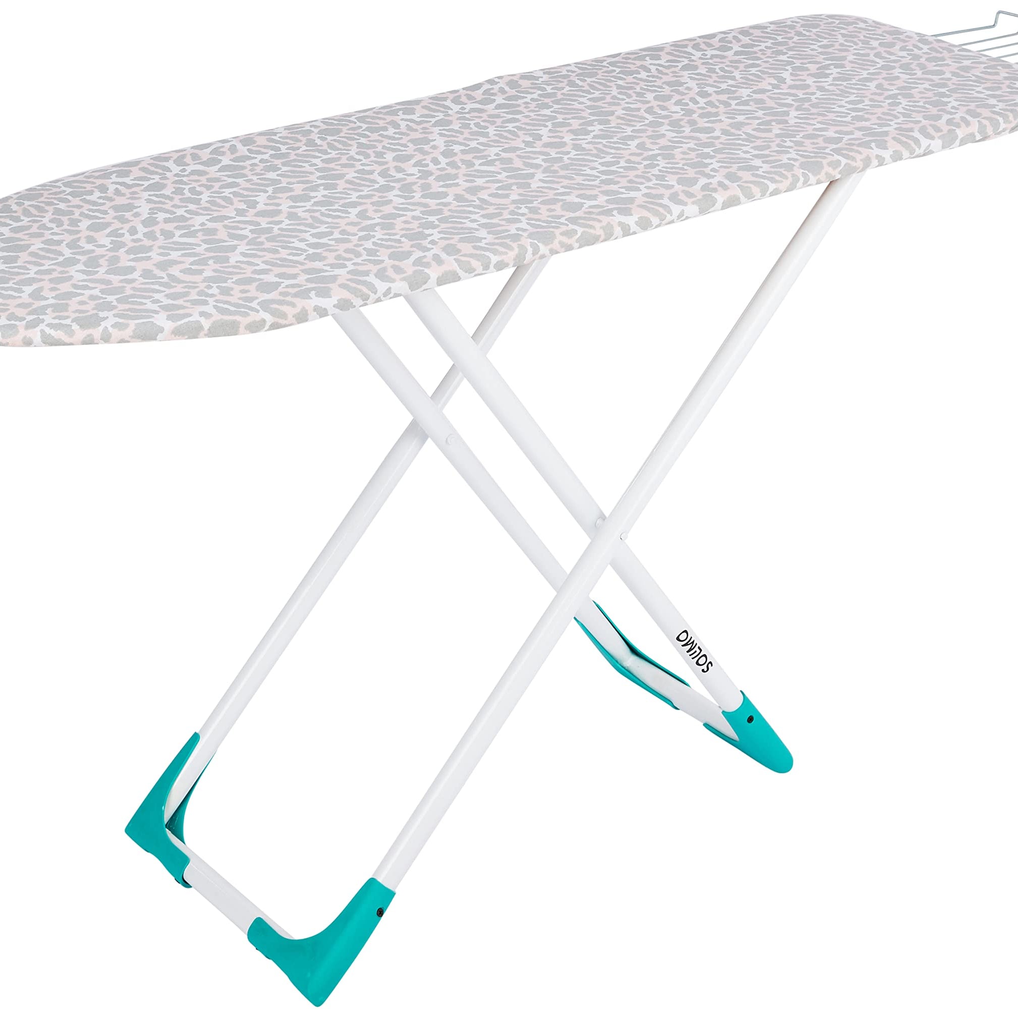 Amazon Brand - Solimo Wooden Ironing Board/Table with Iron Holder, Foldable & Adjustable (122 x 40cm)