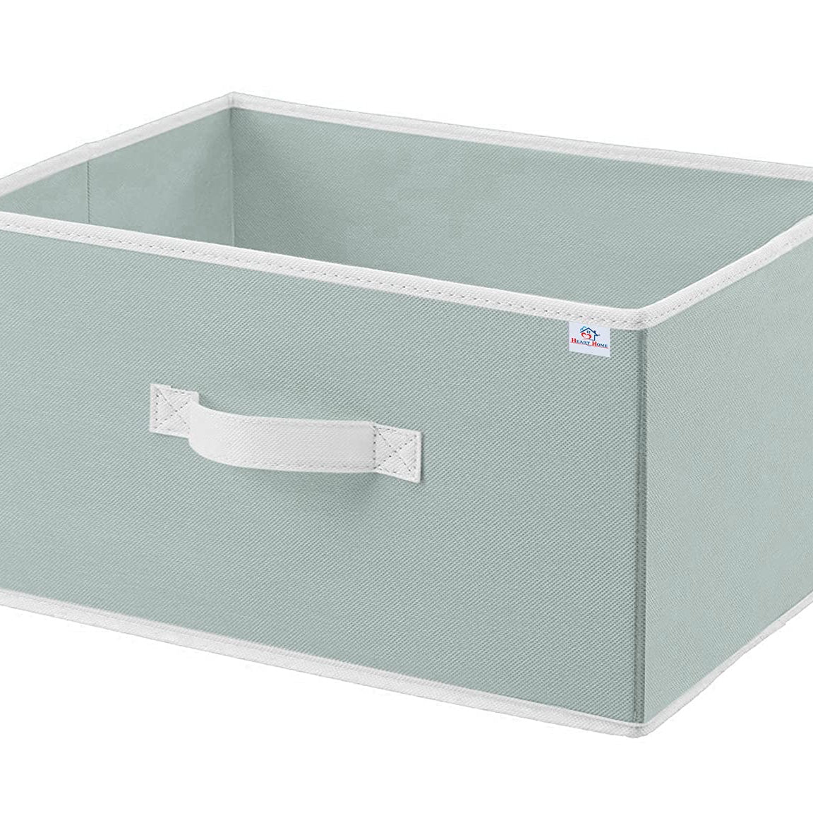 Heart Home Multipurposes Rectangular Flodable Storage Box|Drawer Storage and Cloth Organizer|Durable Handle|Size 40 x 29 x 23 (Grey)-HS40HEARTH23892, Non-woven