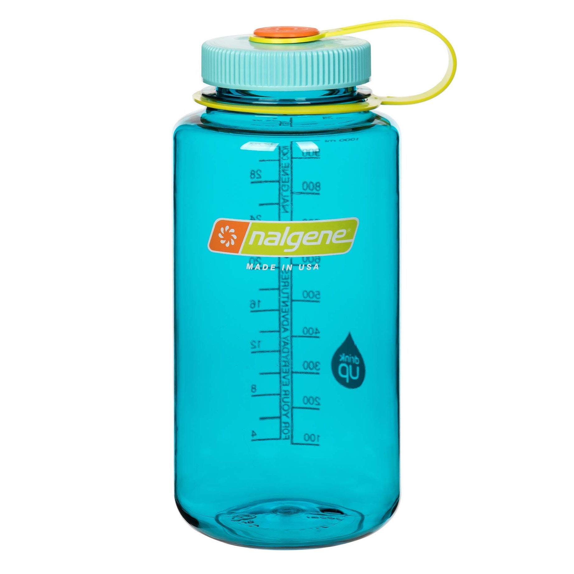 Nalgene Sustain Tritan Wide Mouth BPA-Free Water Bottle, Cerulean, 32 oz