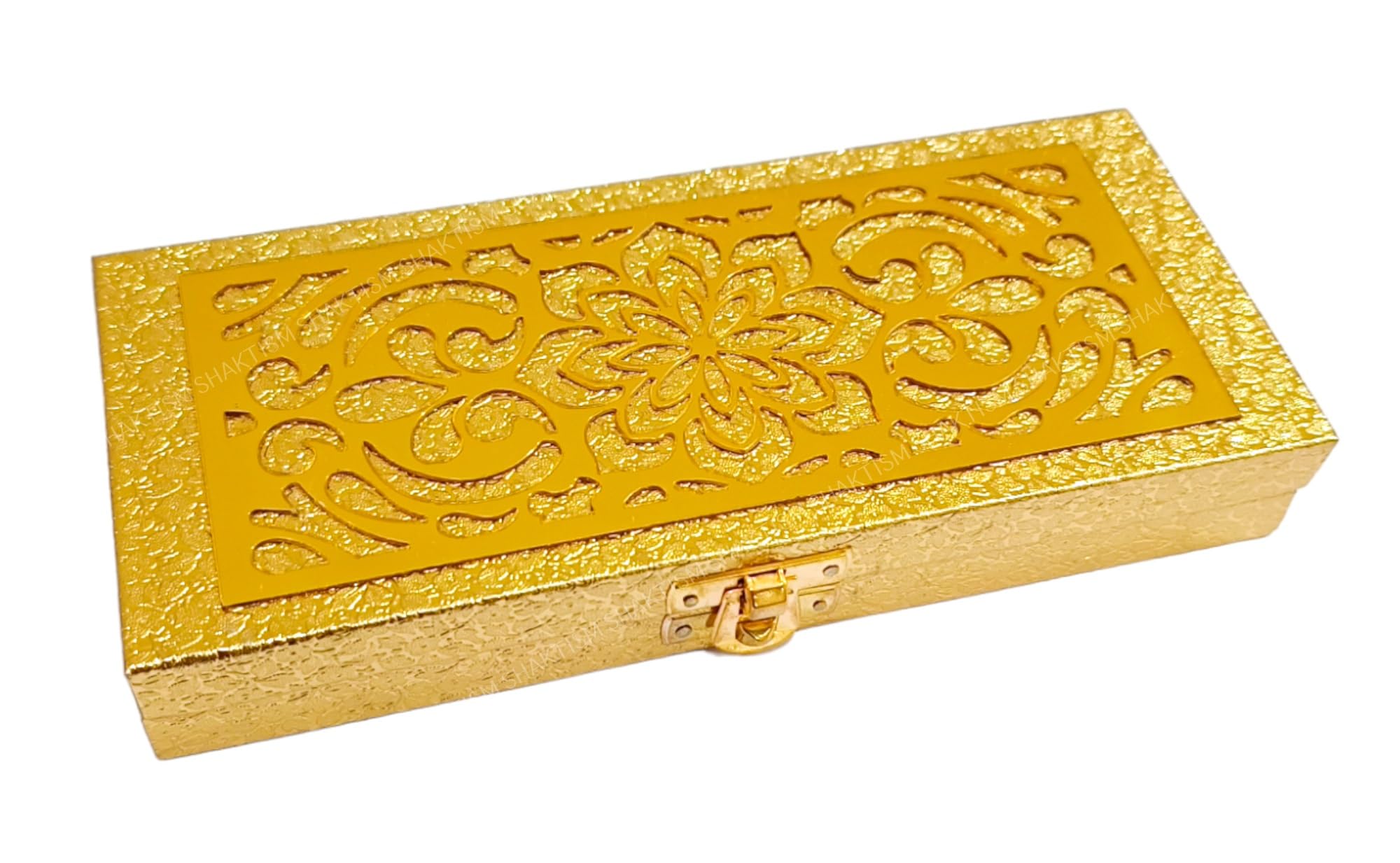 SHAKTISM Decorative and Attractive Box Cash Box, Shagun Box, Jewellery Box, Money Box Envelop Wedding, Gift Box, Bangel box - Golden Horse Design (Pack of 1Pc) (Golden Design)