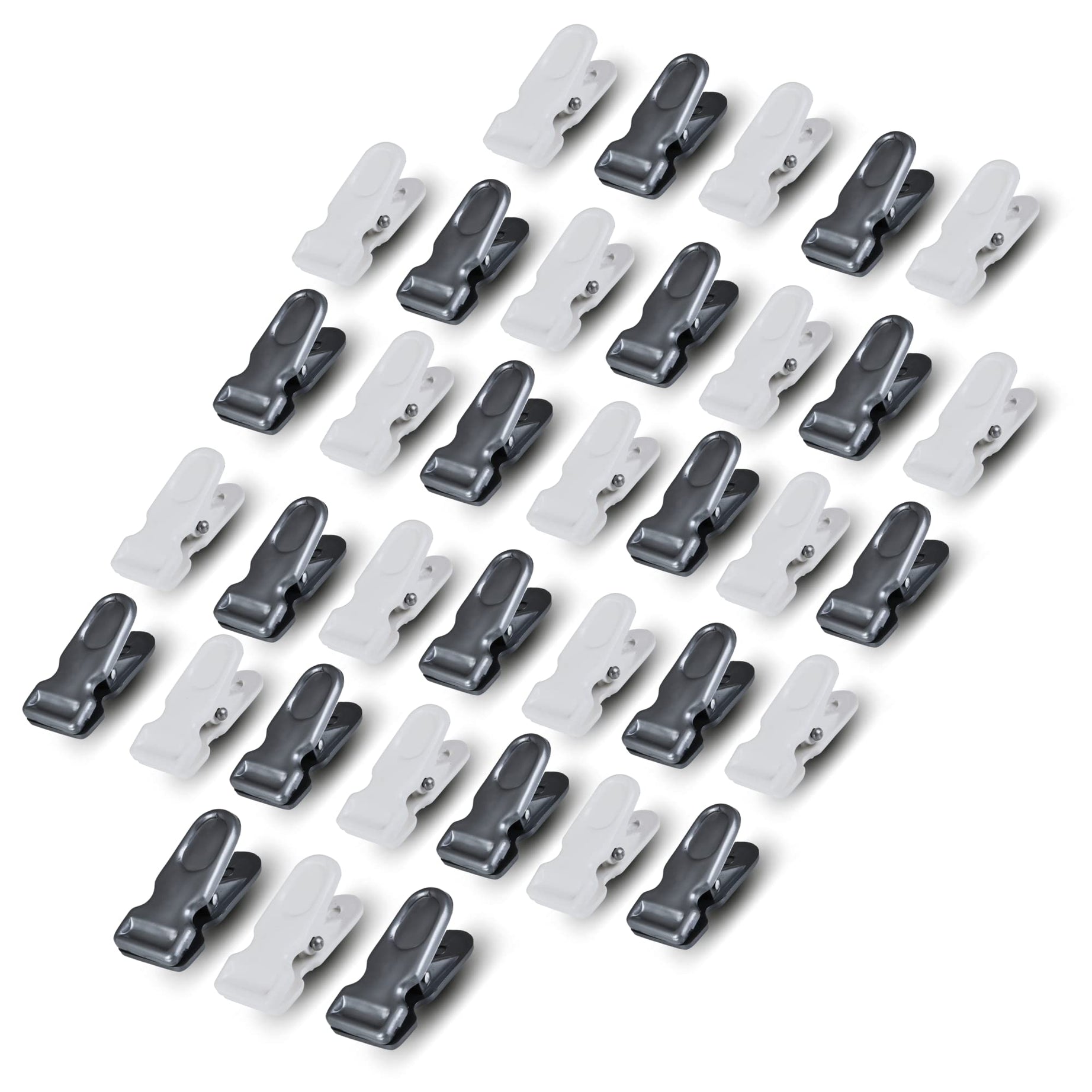 Viguni Cloth Clips (Pack of 36) Heavy Duty Premium Multipurpose Clothes Clip for Indoor and Outdoor, Strong and Durable, Clips for Clothes, Anti Rust Peg, Clothes Drying Pegs Hanger - White/Silver