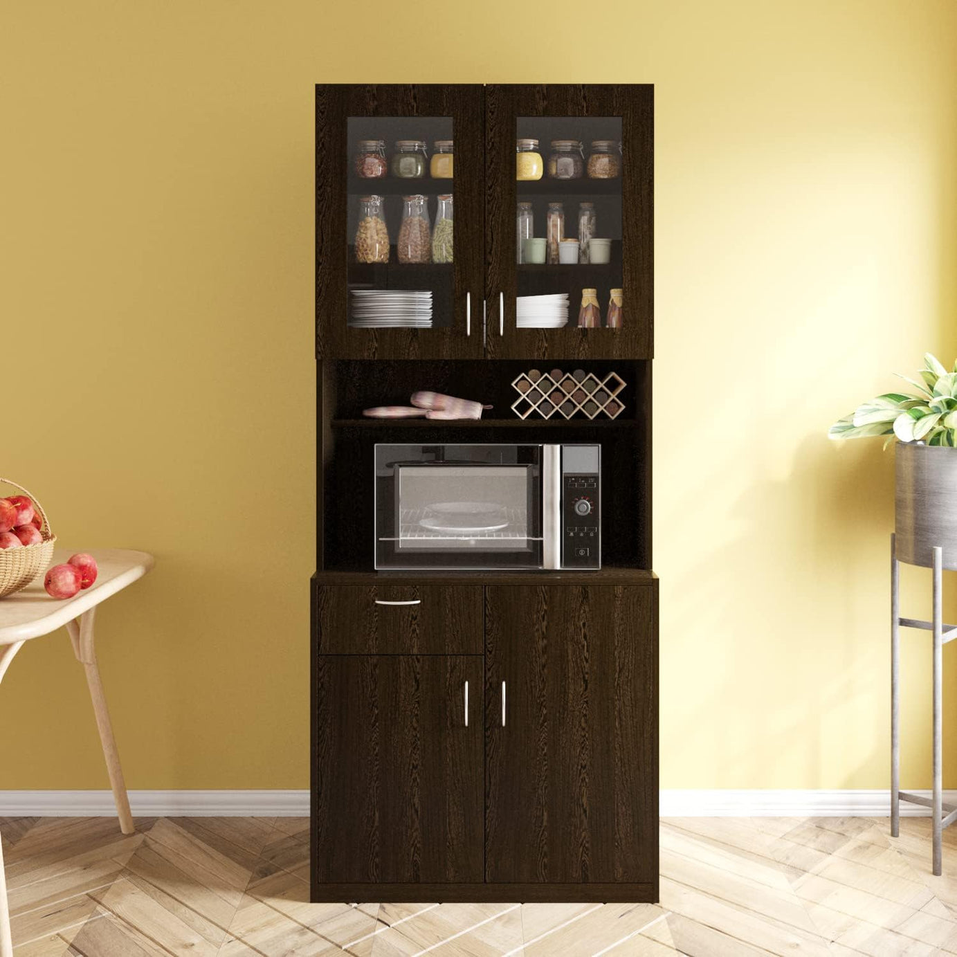 Woodbuzz | Modish 2 Door Crockery Unit | Wenge