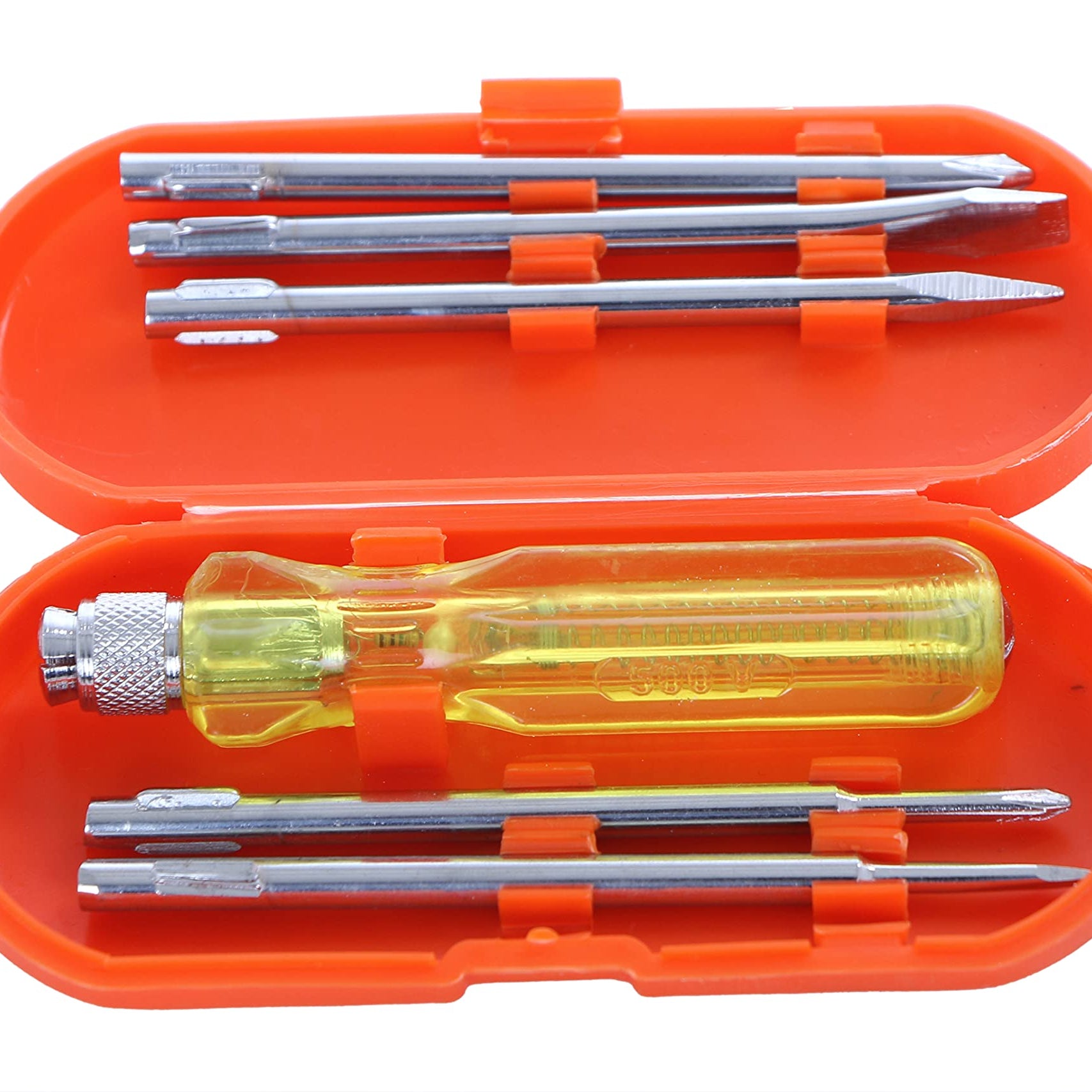 DURELO D-812 Screwdriver Set With Five Blades and Electrical Tester for Multipurpose Application