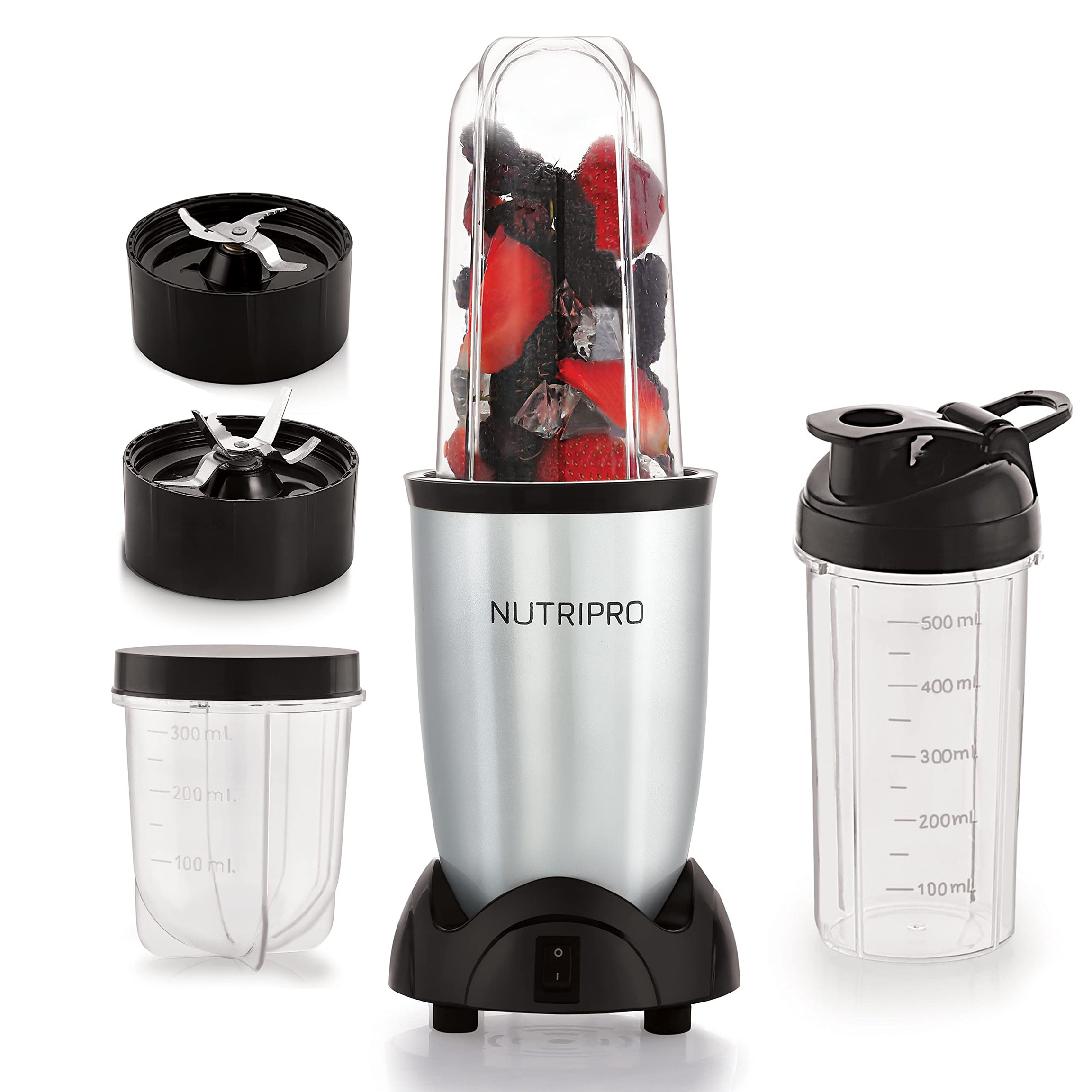 NutriPro Juicer Mixer Grinder - Smoothie Maker - 500 Watts (3 Jar 2 Blade)