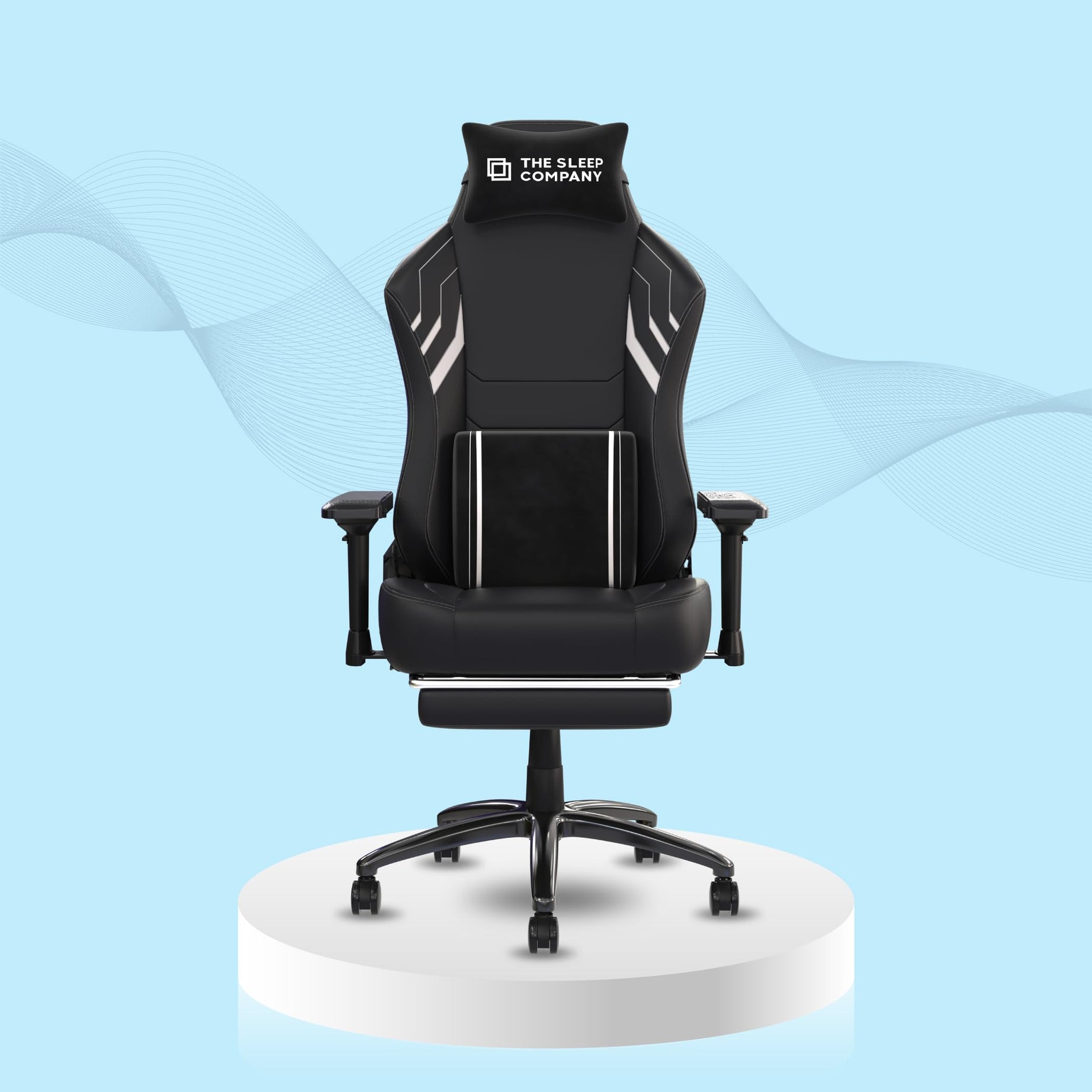 ErgoSmart by The Sleep Company - Pro Gaming Chair | Gaming Comfort with Patented SmartGRID Technology | Xtreme Recline | Xtreme Posture with 4D Armrest | 2 Years Warranty | Grey (XGen)