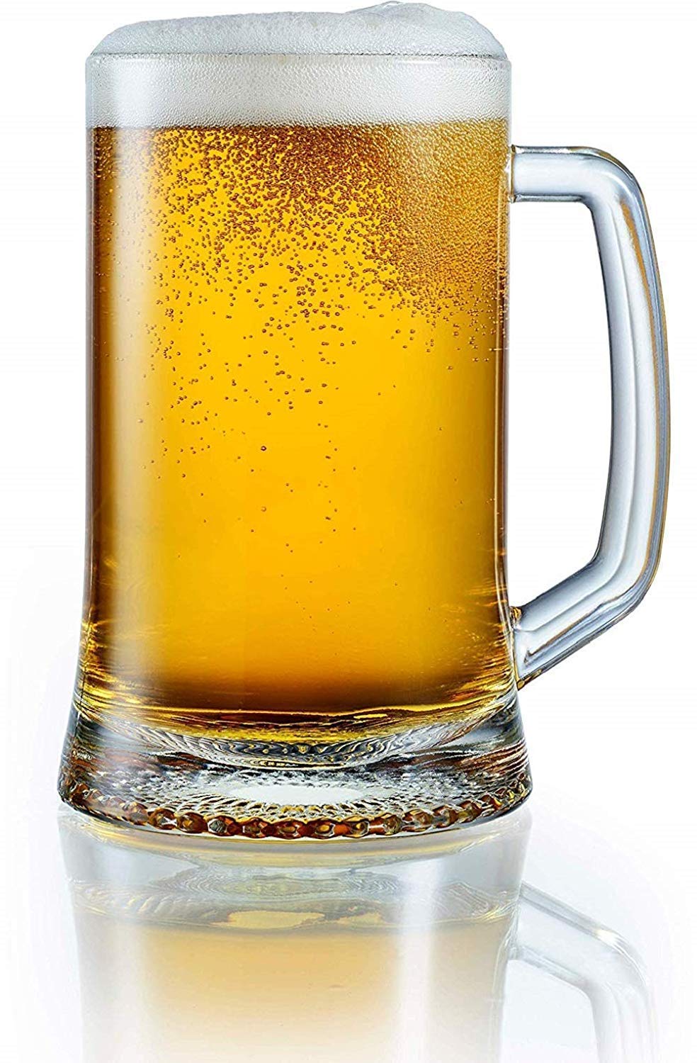 Paksh Novelty Classic Beer Mug (400 ML) Set of (Classic BM, 4)