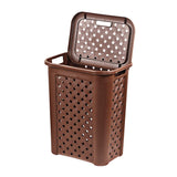 CELLO Classic Plastic Laundry Bag/Basket, 50 Litres, Brown, 33.274 Centimeters, 54.864 Centimeters, 54.9 Centimeters