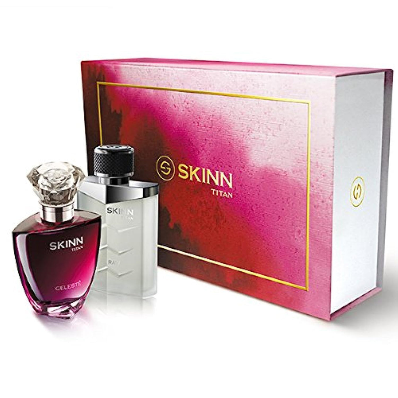 Titan Adults Skinn Citrus Spray Gift Set For Couple, 100 Ml