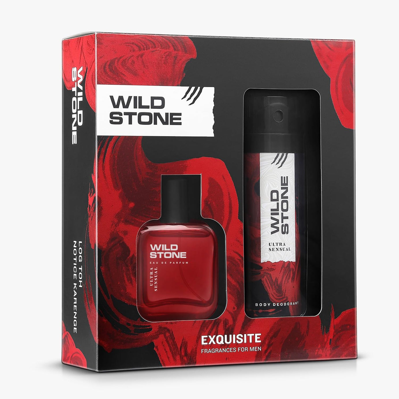 Wild Stone Perfume and Deo Gift Set for Men with Ultra Sensual Deodorant 150ml and Perfume 50ml | Perfume and Deo Combo|Premium Gift for Him