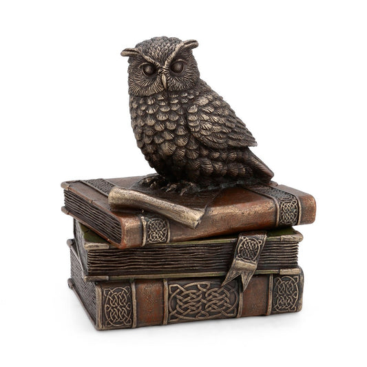 Collectible India Vintage Bronze Mythical Owl Jewelry Box Unique Decorative Jewellery Box Anniversary Gift Wedding Gift Mother's Day Gift