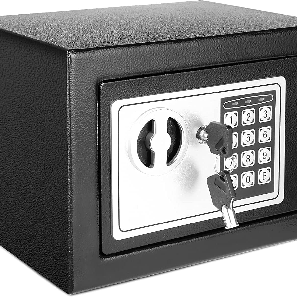 Vinskep Heavy Metal Digital &Key Electronic Safe Locker/locker Box for Home and Office for Jewellery Money Valuables -(BLACK)