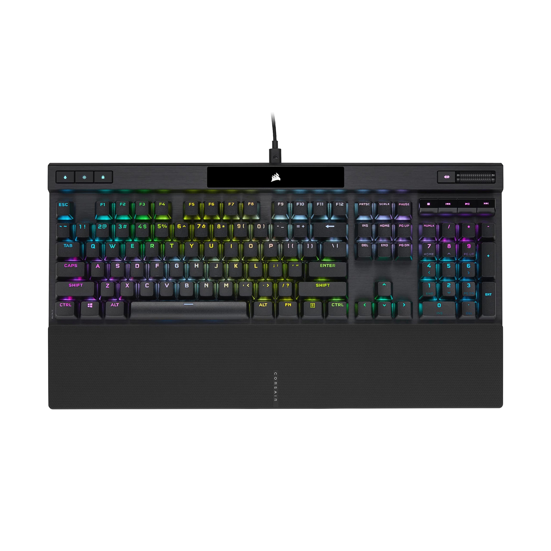 Corsair K70 RGB PRO Mechanical Gaming Keyboard, Backlit RGB LED, Cherry MX Brown Keyswitches, Black