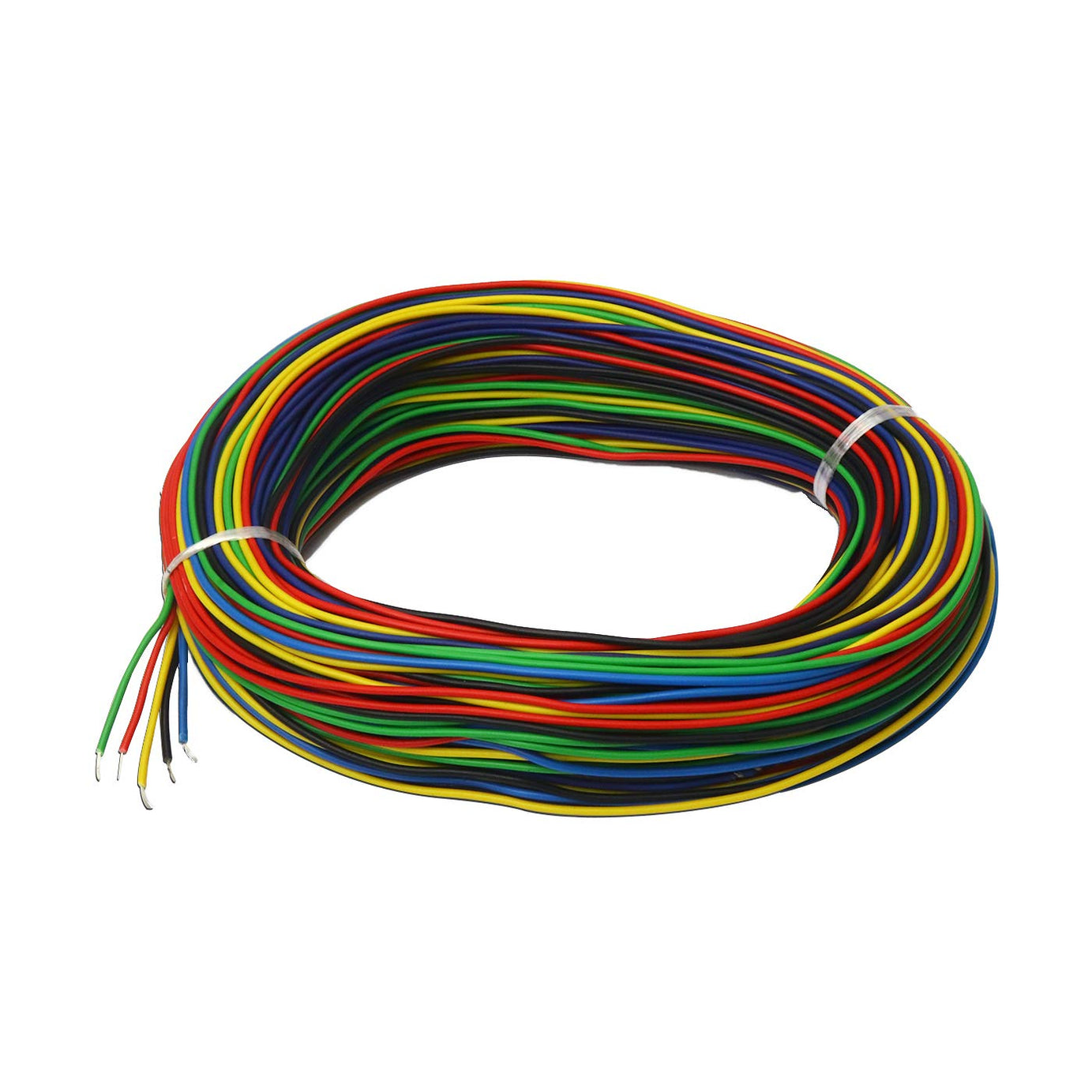 Electronic Spices Combo of Multi Colour Electric Wire 15 m for Science Projects Model Building Tools Red, Blue, Green, Black, yellow.