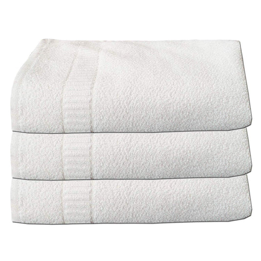 Kuber Industries Cotton Bath Towel 400 GSM (3 Pieces, White)