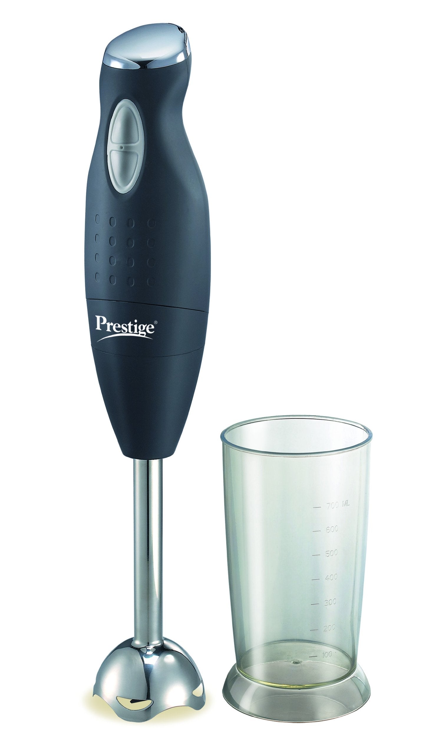 Prestige Stainless Steel Phb 5.0 200 Watt 2 Speed Hand Blender with Blending Jar - Black, 200 Watt