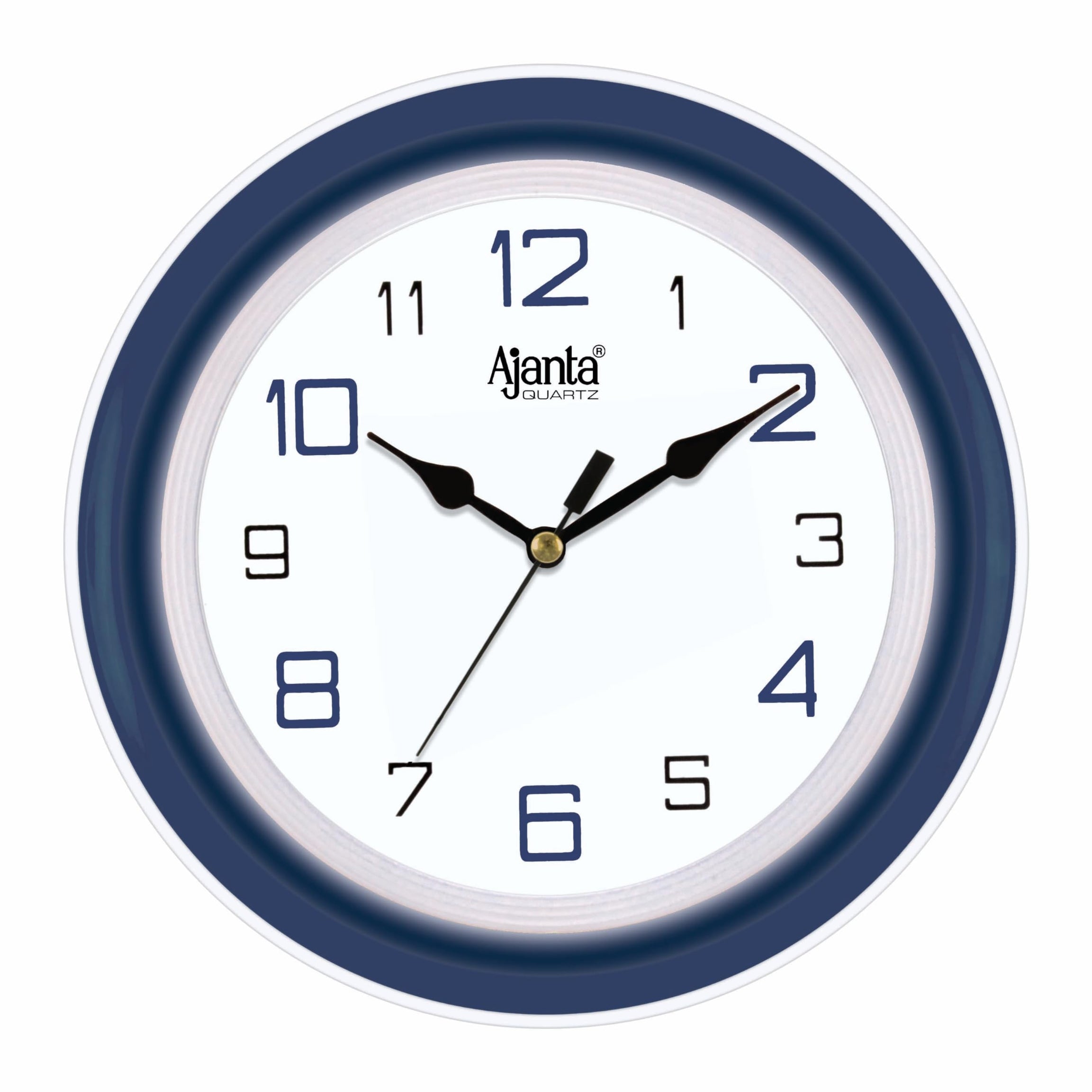 Ajanta AQ-2147 Quartz Glass Abstract Blue Office Clock (210 x 42 x 211 mm