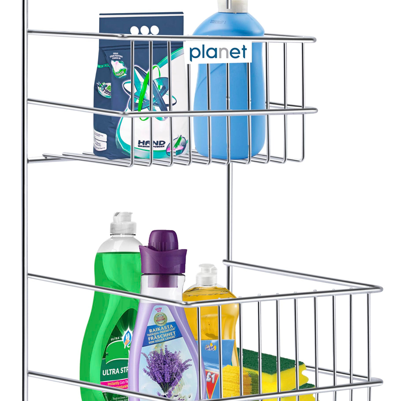 Planet Heavy Stainless Steel Detergent Holder - Bathroom Rack - Multipurpose Rack