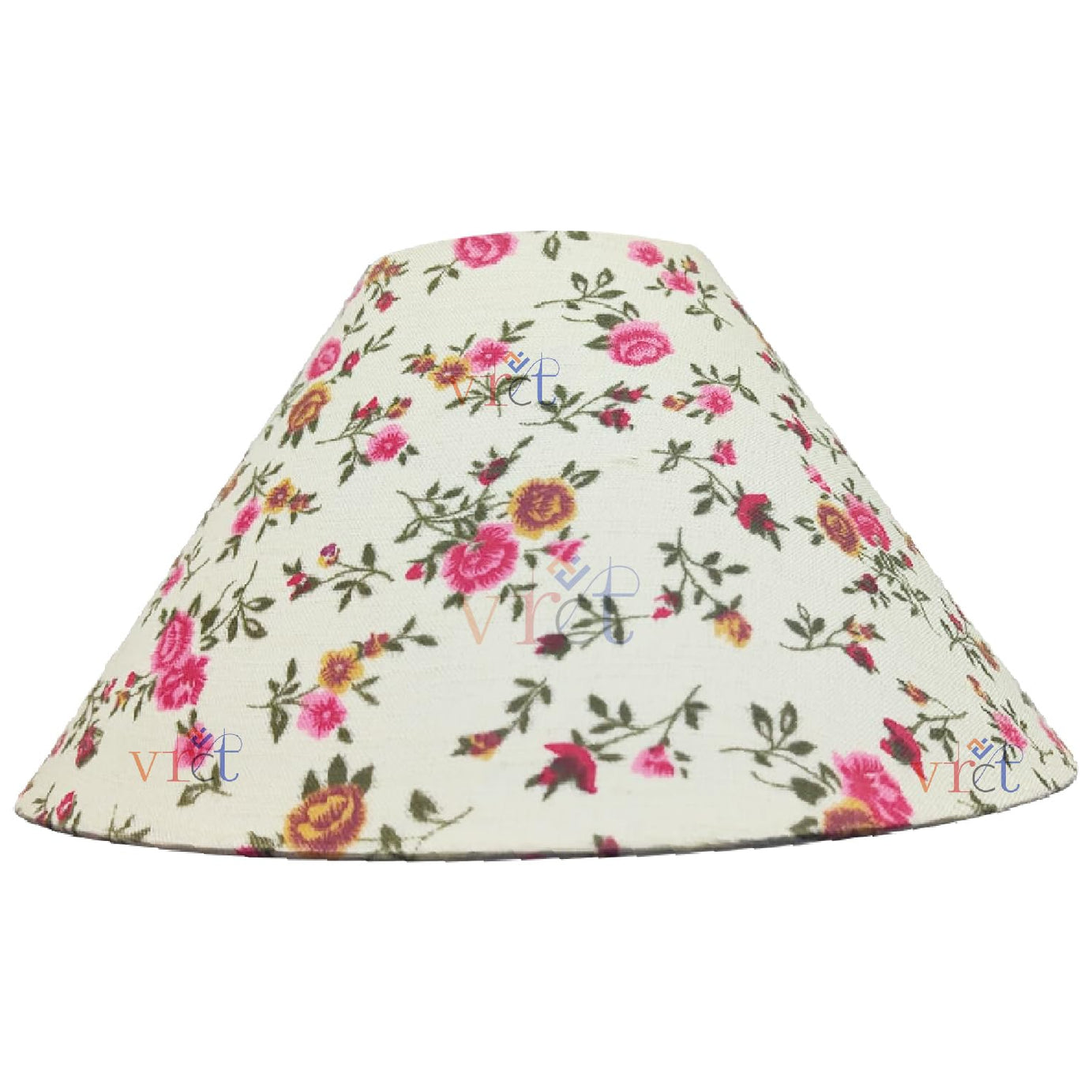 Improvhome 10" Round Plain White Small Flower Lamp Shade for Table