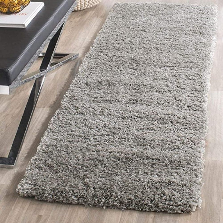 ZBLER FURNISHING Super Soft Miccofiber | Carpet Rugs for Living Room [ Kitchen ], [Bedroom ] (40x60 Doormat, Silver)