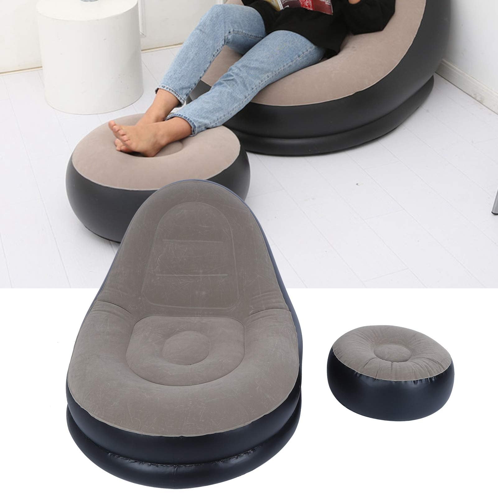 Sofa, Inflatable Sofa Lounger Sofa Chair for Living Room Balcony Garden