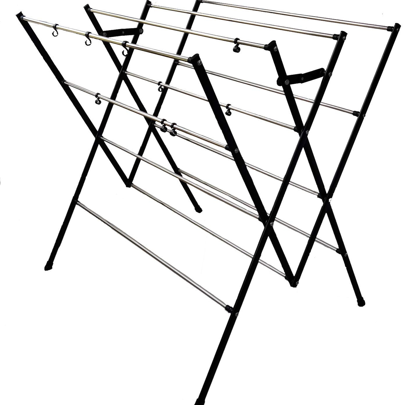 DRY LINE Basic - Folding Cloth Drying Stand/Cloth Dryer Stand with Stainless Steel RODS-Rust Proof/Made in India