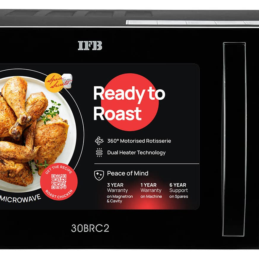 IFB 30 L Convection Microwave Oven (30BRC2, Black, With Starter Kit), Standard