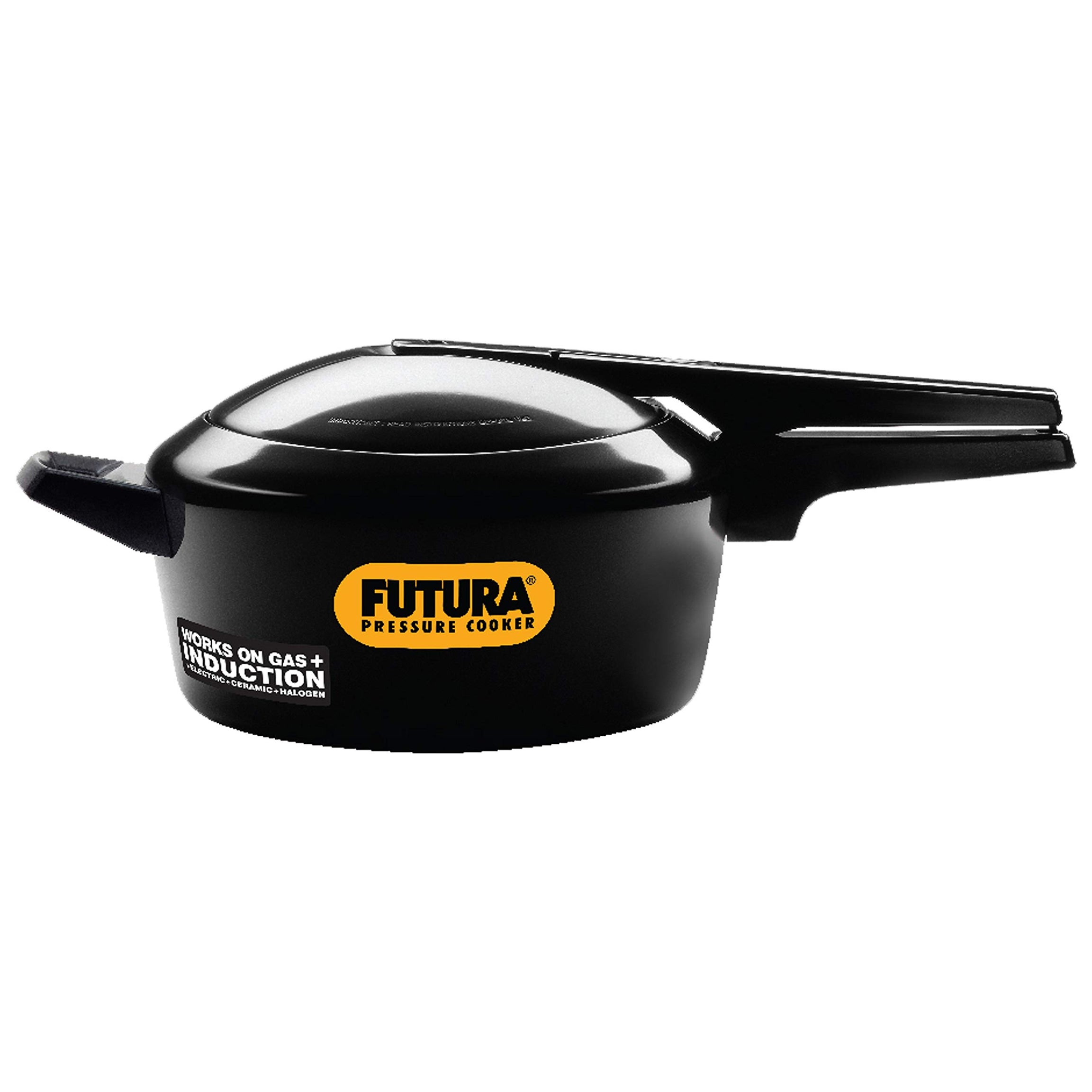 Hawkins Futura 4 Litre Pressure Cooker, Hard Anodised Inner Lid Pressure Cooker, Induction Cooker, Pan Cooker, Black (IFP40)