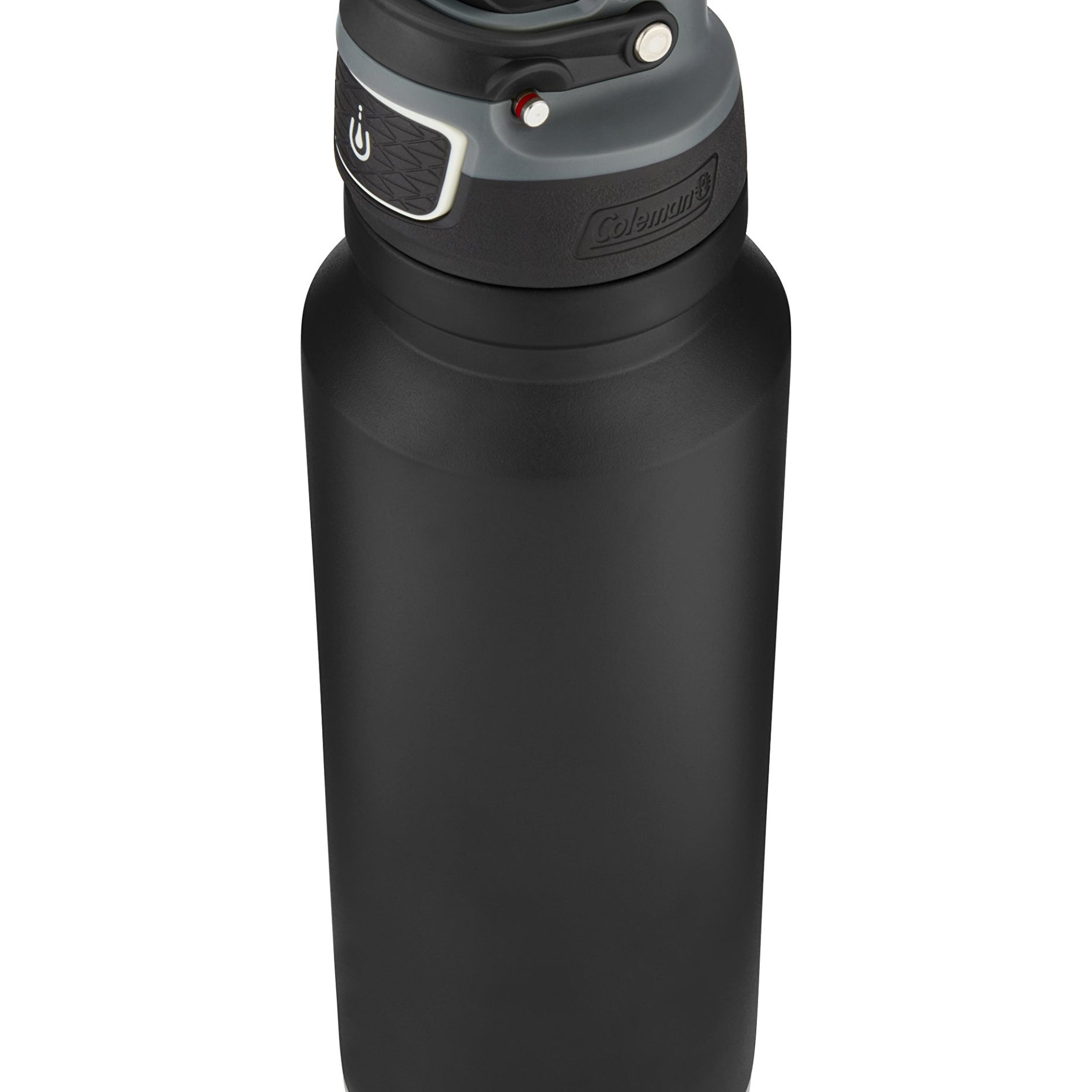 Coleman AUTOSEAL Free Flow Stainless Steel Water Bottle, Black, 40 oz