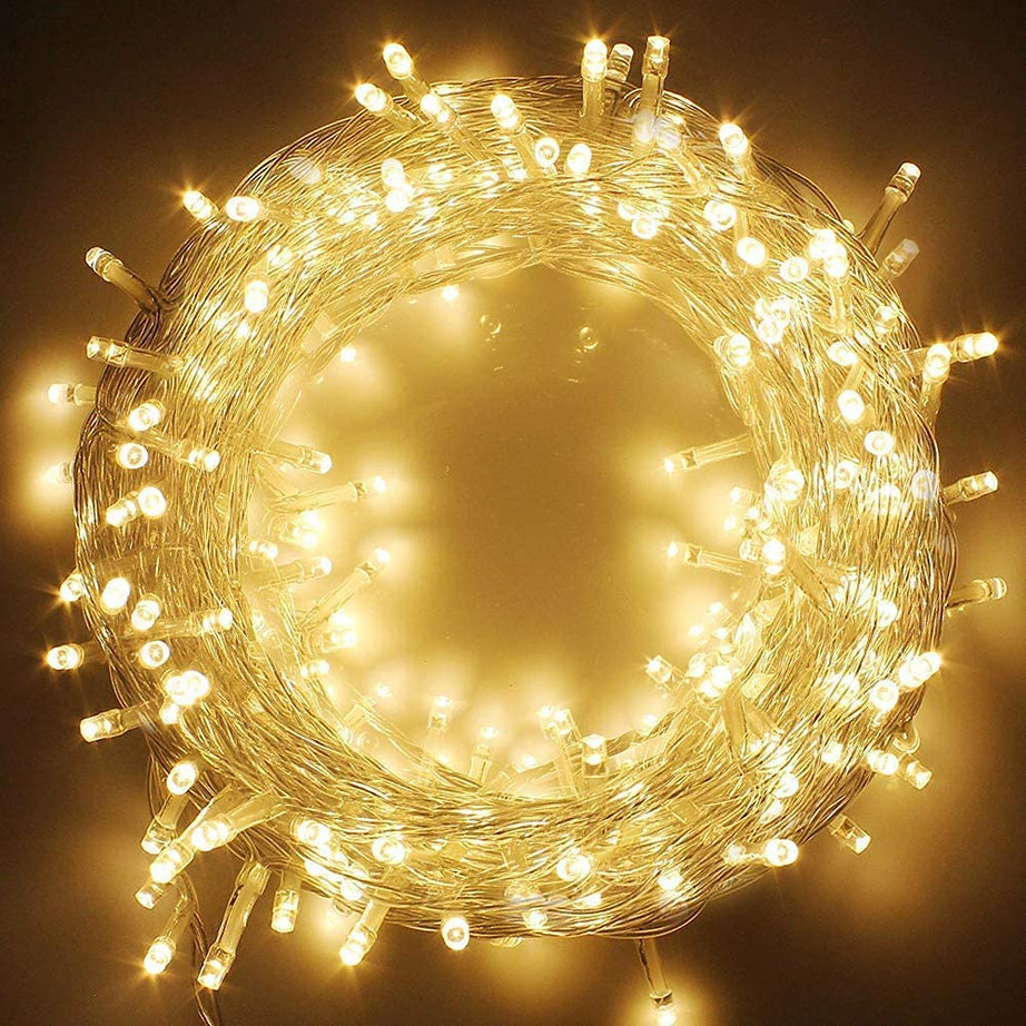 fizzytech Plastic Led Bulbs String Led Lights for Home Decoration for Diwali Flameless & Smokeless Led Lights, Lights of Home Decoration(Warm White 5 Meter 50 Led)