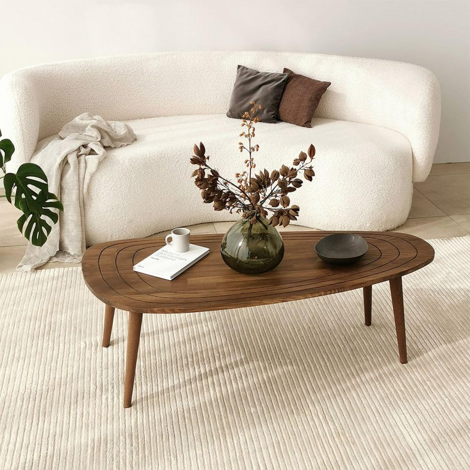 UW UrbanWood Sheesham Wood Coffee Table for Living Room Home Office Balcony Wooden Teapoy Solid Wood Center Tea Table (Brown Finish)