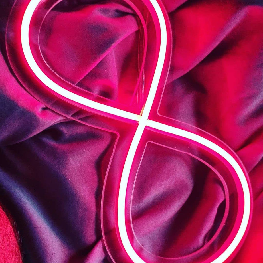 VYNES Infinity LED Neon Sign/Light 6x14 inches, Decor for Room Wall, Decorative Light, For Party, Bedroom, Living room, Bar�