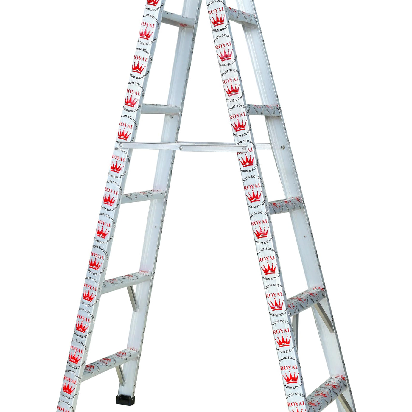 Royal Aluminium 2 Way Steps Folding Ladder (Silver, Medium) (6 FEET)