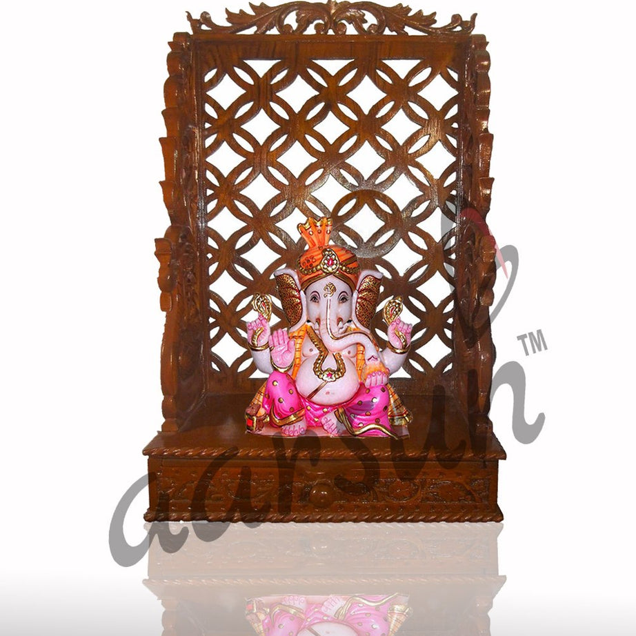 Aarsun Hand-carved Sheesham Wooden Temple || Mandir for home || Prayer unit