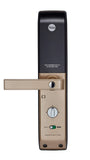 Yale YDM 7116 Smart Door Lock with Biometric, Pin, RF Card, Bluetooth, Mechanical Keys & App Enabled Access, WiFi Optional, Color- Gold