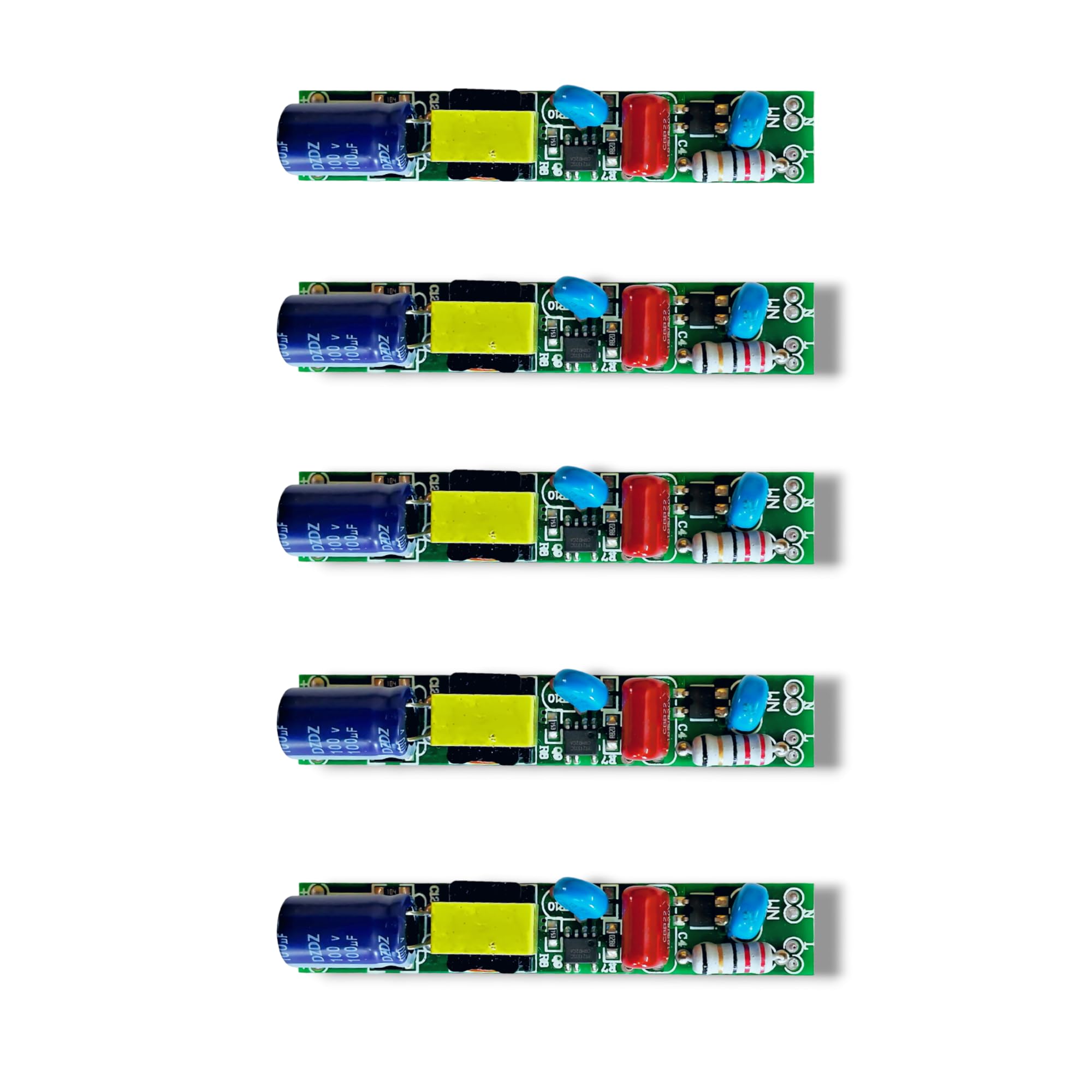 Dreamlux Tubelight Driver T5 Output : 18W-20W, 240mA - Non Isolated 4 KVA Surge Protection 60V-85V LED Tube Light Driver Common for all Tube light | BIS Approved (18W-20W T5 Driver, Pack-05pc)