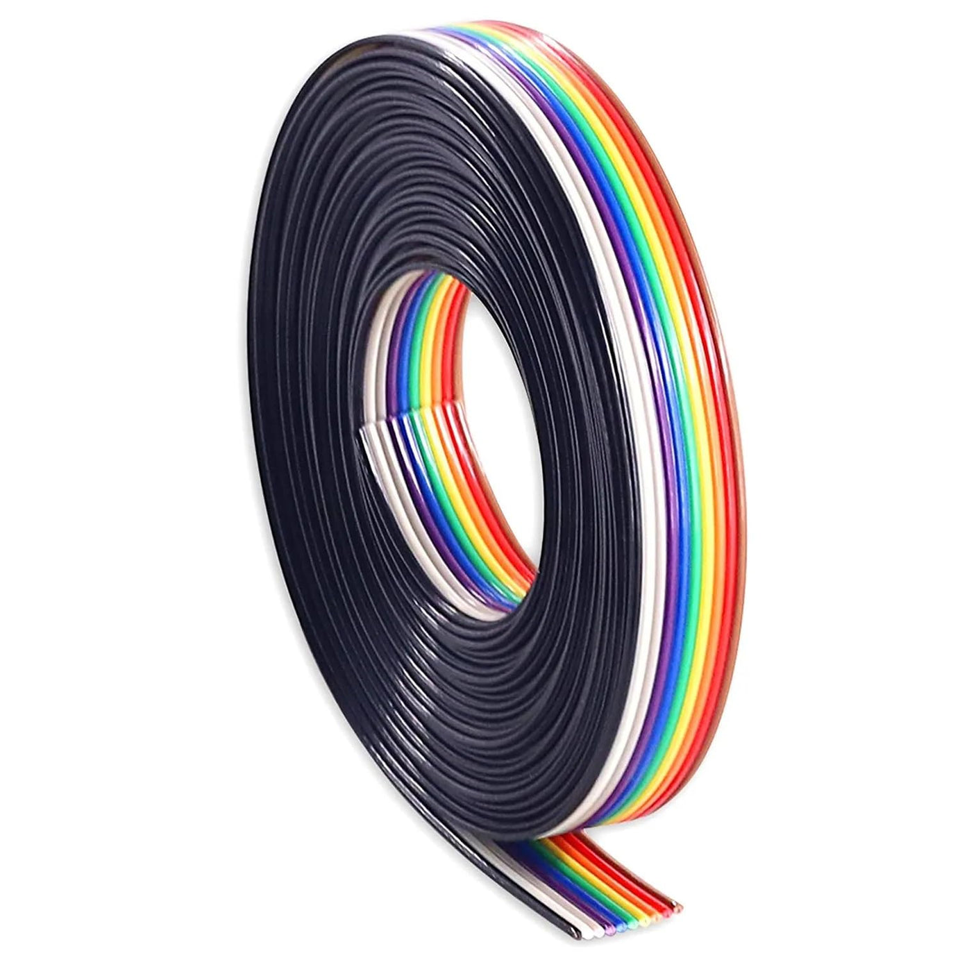 KeepItSecret Multicolor Flat Ribbon Cable 10 wire (Pack of 1 meter)