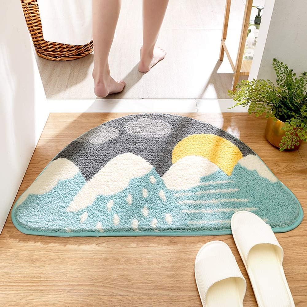 Roseate Mountain Super Soft Anti Skid (40x60 cm) Super Absorbent Mats Microfibre 2000 GSM Door Mats for Home/Bathroom/Bedroom/Kitchen/Floor Mat (Pack of 1)