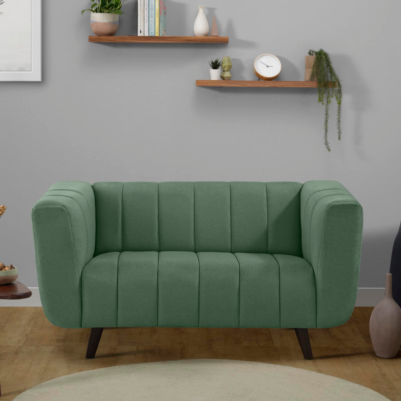 Sleepyhead Kiki - 2 Seater Sofa (Fabric, Sapling Green) 2-Person Sofa