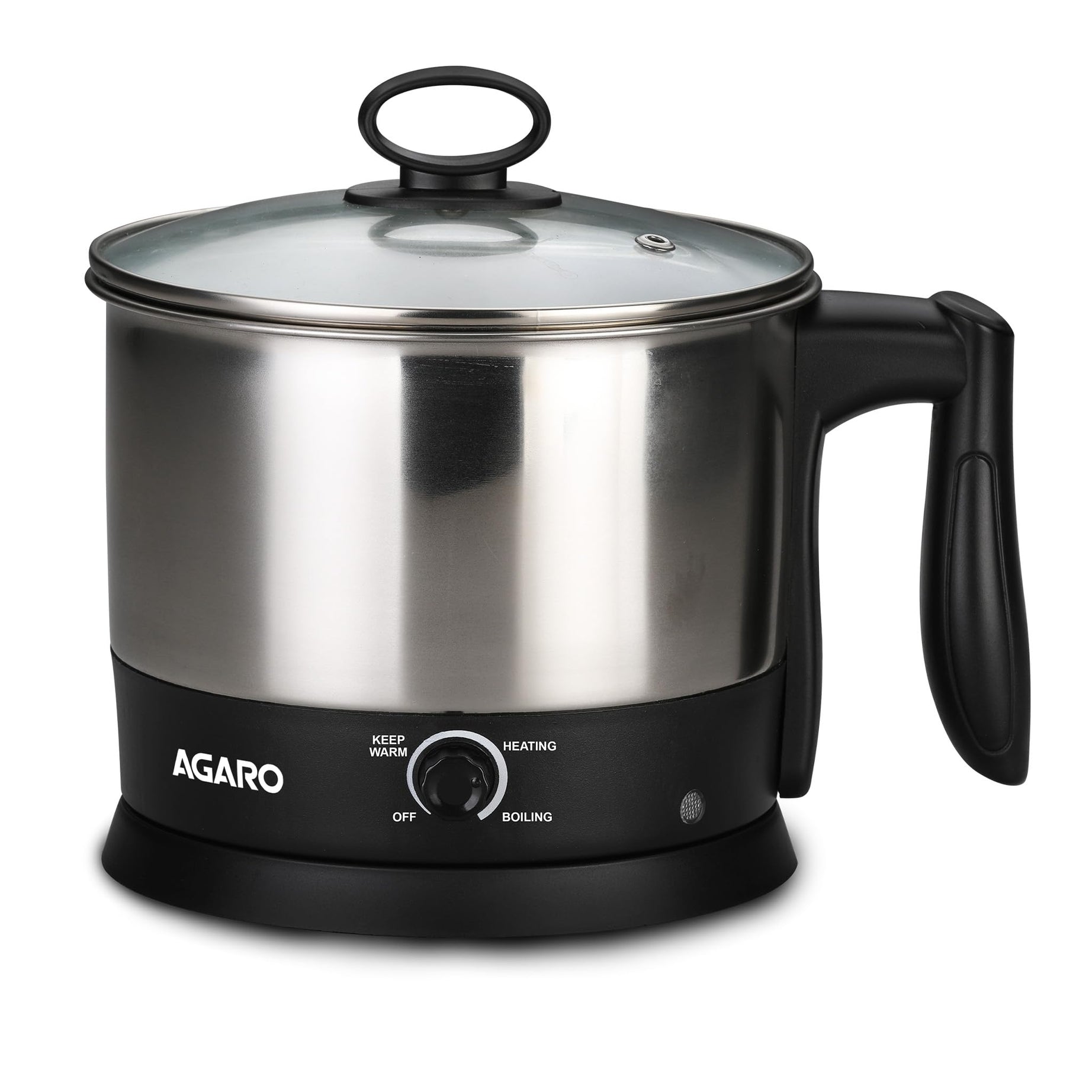 AGARO Esteem Multi Kettle 1.2 Litre, 600W with 3 Heating Modes & Rapid Boil Technology (Silver)