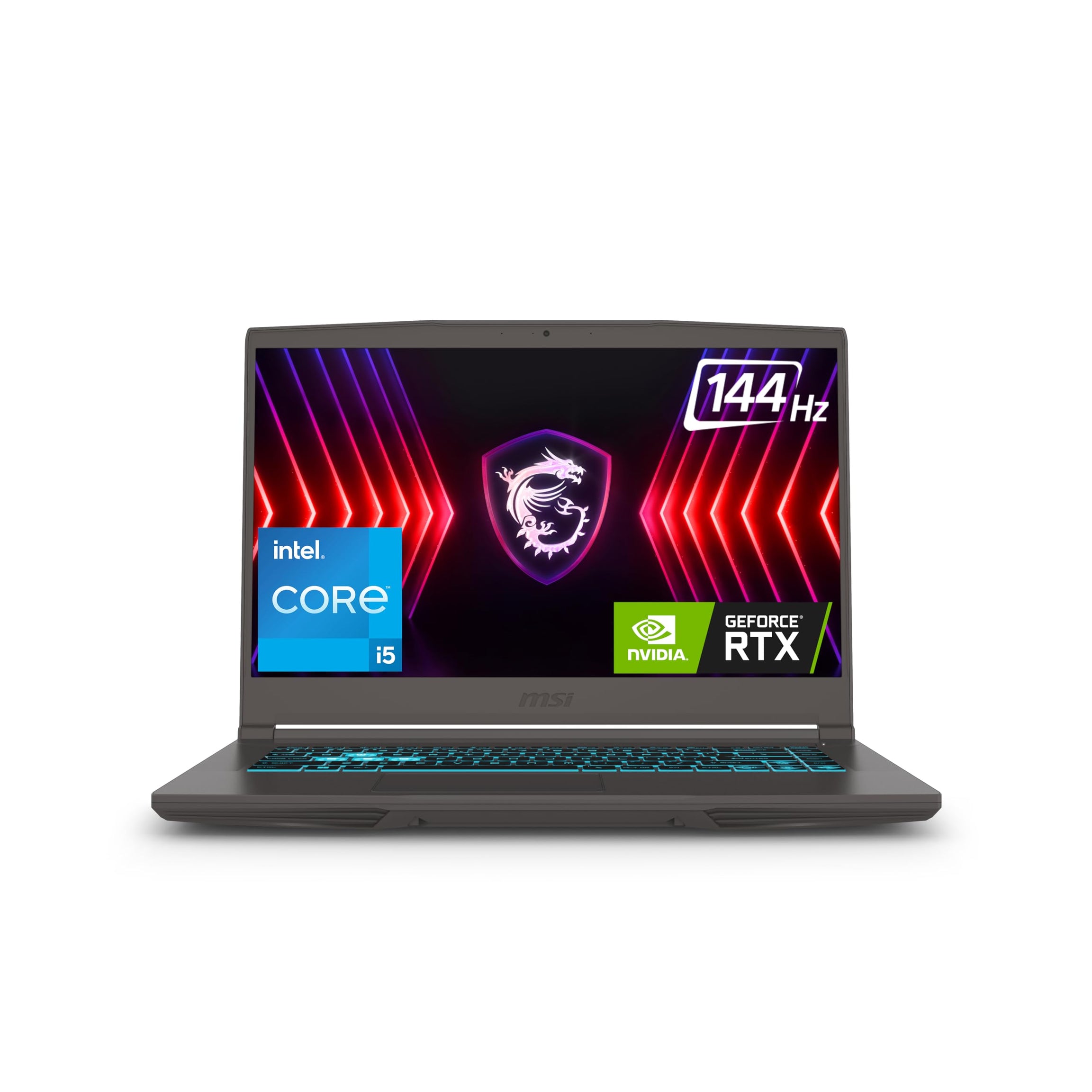 MSI Thin 15, Intel Core i5-12450H, 40CM FHD 144Hz Gaming Laptop(16GB/512GB NVMe SSD/Windows 11 Home/NVIDIA GeForce RTX 2050,GDDR 4GB /Cosmos Gray/1.86Kg), B12UCX-1695IN