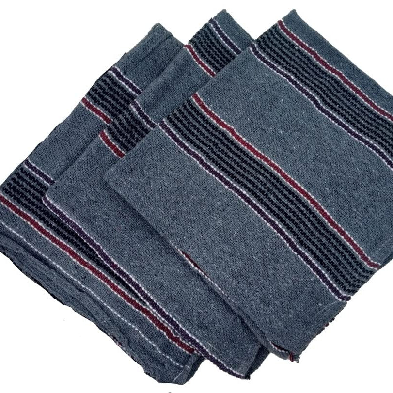 SHOP BY ROOM Grey Color Extra Large Wet and Dry Floor Cleaning Cloth,Pottu, Pocha -20 inch x 20 inch - Pack of 3