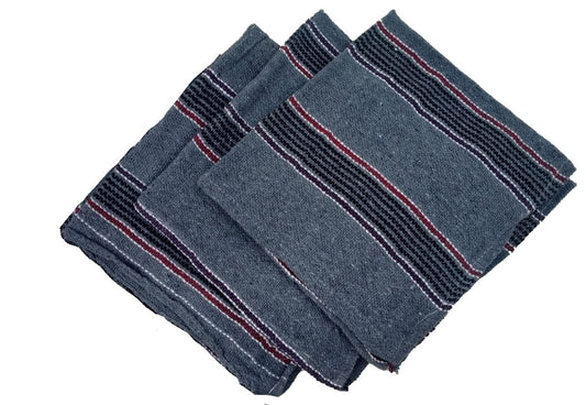 SHOP BY ROOM Grey Color Extra Large Wet and Dry Floor Cleaning Cloth,Pottu, Pocha -20 inch x 20 inch - Pack of 3